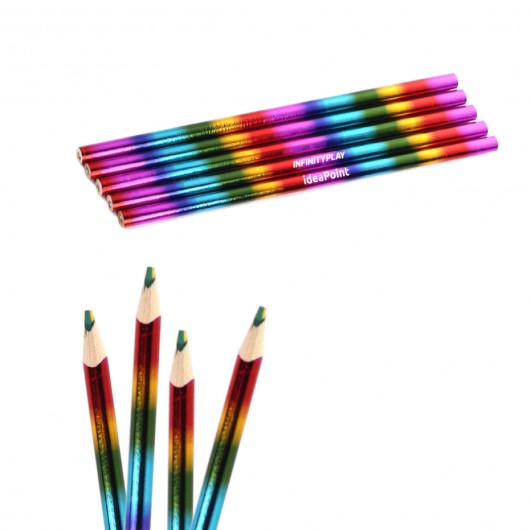 Promotional Four Colour Rainbow Colouring Pencils